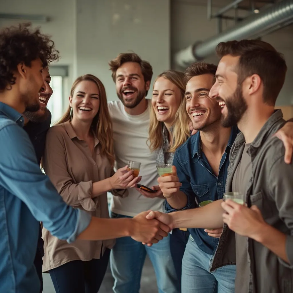 Celebración de una ronda de financiación exitosa